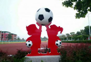 大門(mén)口足球雕塑 發(fā)光公園球形雕塑 仿真球類雕塑
