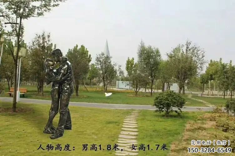 室內(nèi)愛(ài)情雕塑 仿真親吻雕塑 大型戀人雕塑