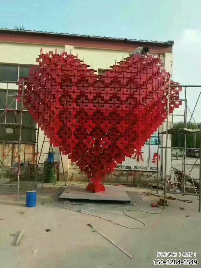 酒店心形雕塑 景觀美陳雕塑 現(xiàn)代愛(ài)情雕塑