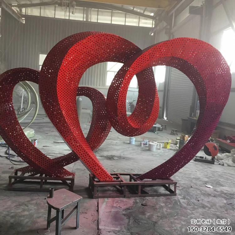 草地雙心雕塑 現(xiàn)代校園雕塑 大型心心相印雕塑 草地雙心雕塑 現(xiàn)代校園雕塑 大型心心相印雕塑