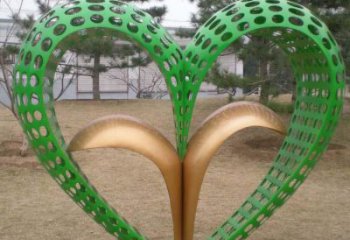 雙心雕塑廠家，創(chuàng)意設(shè)計(jì)，城市園林小品