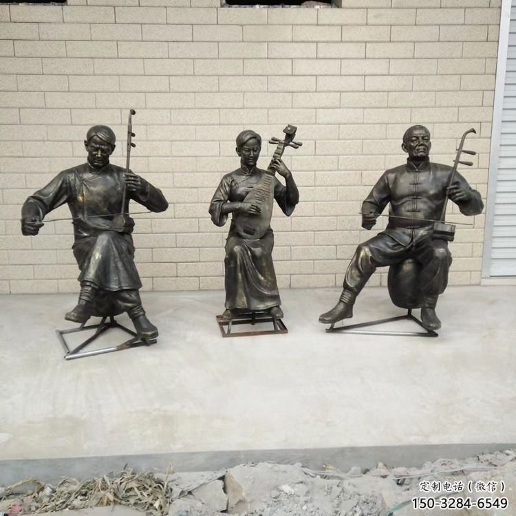創(chuàng)意琵琶雕塑 啞光樂(lè)器雕塑 公園音樂(lè)雕塑