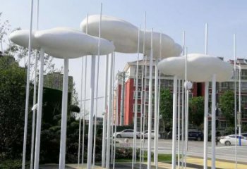 室內(nèi)云梯雕塑，拉絲景觀雕塑，抽象效果