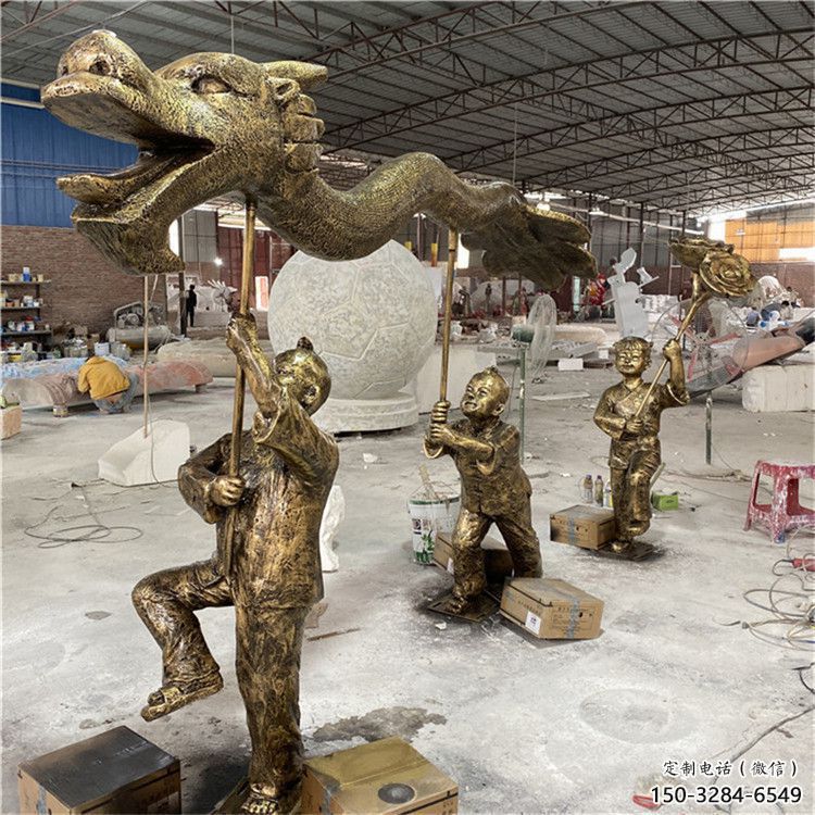 噴漆龍舟雕塑 中式村口劃槳雕塑 草地競(jìng)賽雕塑
