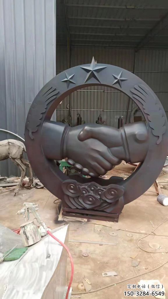抽象握手雕塑 啞光雕塑 室內(nèi)誠(chéng)信雕塑 抽象握手雕塑 啞光雕塑 室內(nèi)誠(chéng)信雕塑
