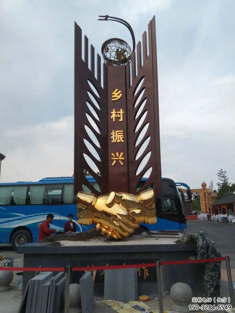 希望握手雕塑 標(biāo)志校園誠信雕塑 商業(yè)街雕塑