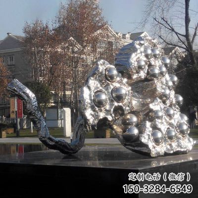幾何蓮蓬雕塑 發(fā)光公園雕塑 大門(mén)口植物雕塑