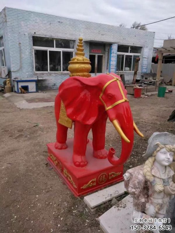 擺件大象雕塑，室外雕塑，玻璃鋼大象雕塑供應(yīng)商