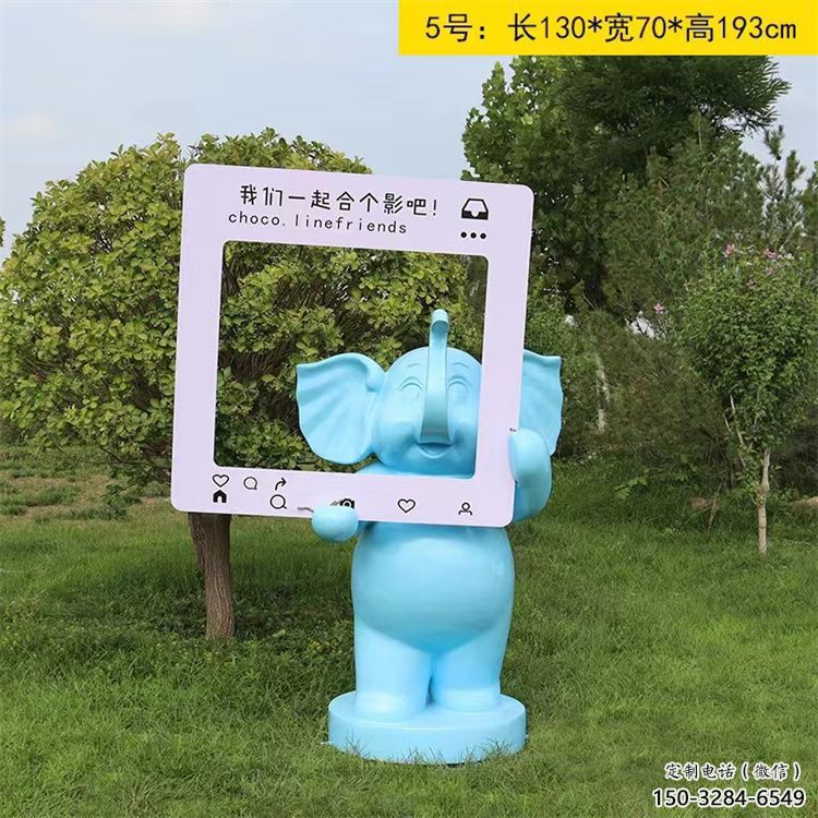 大象雕塑指用，景觀雕塑，彩繪大象雕塑點(diǎn)擊