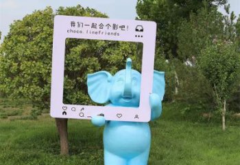 大象雕塑指用，景觀雕塑，彩繪大象雕塑點(diǎn)擊