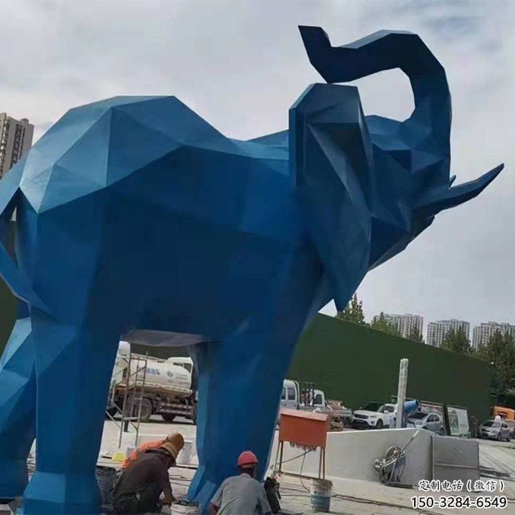 大象雕塑擺件制造，景觀擺件，烤漆大象雕塑選定