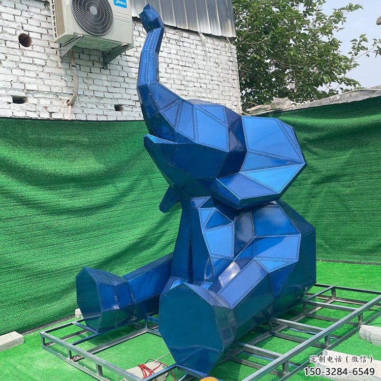 大型大象雕塑常用，戶(hù)外擺放，烤漆大象雕塑展示