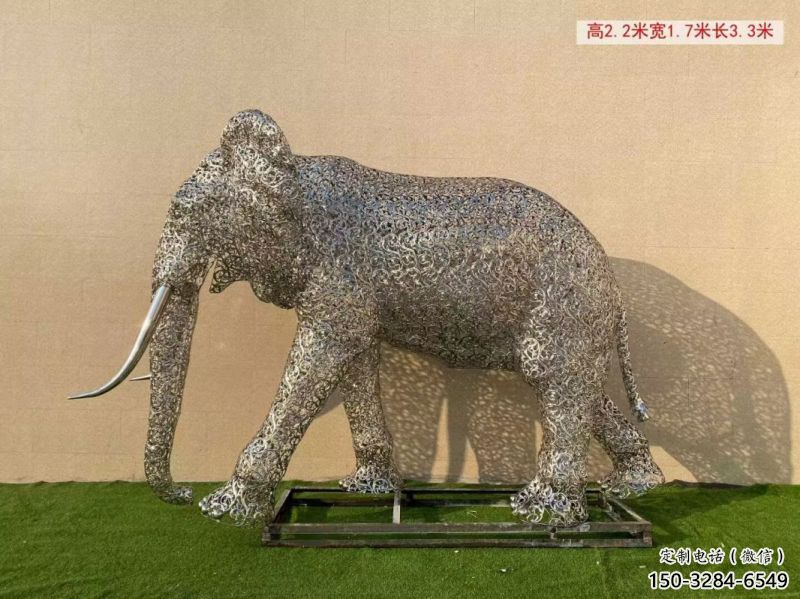 大象雕塑選定，景觀雕塑，景觀鏤空大象雕塑生產商