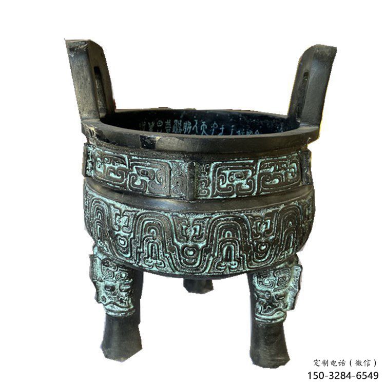 圓鼎雕塑，銅器景觀雕塑，鑄銅工藝