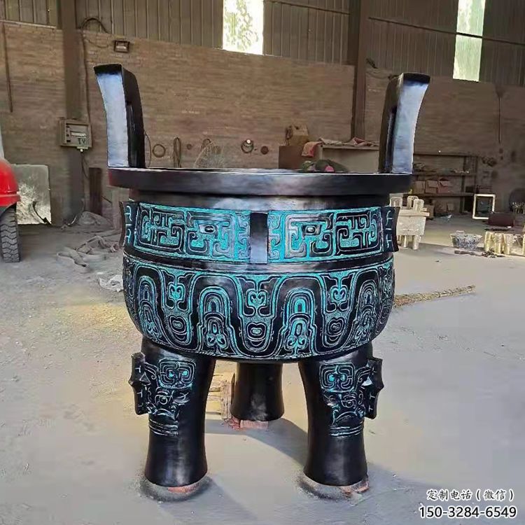 圓鼎雕塑，銅器景觀雕塑，鑄銅工藝