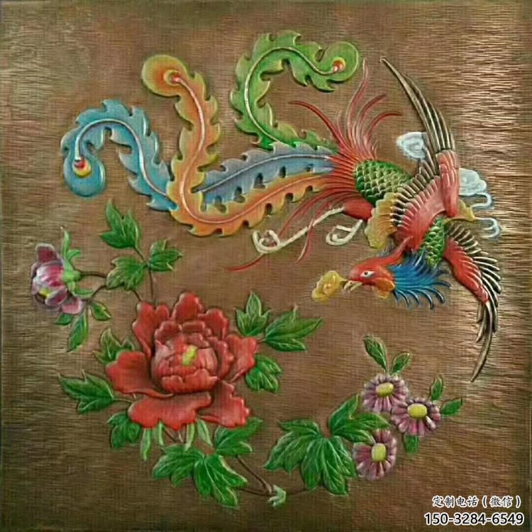鳳凰浮雕觀賞型，街景小品，動物浮雕主題常用