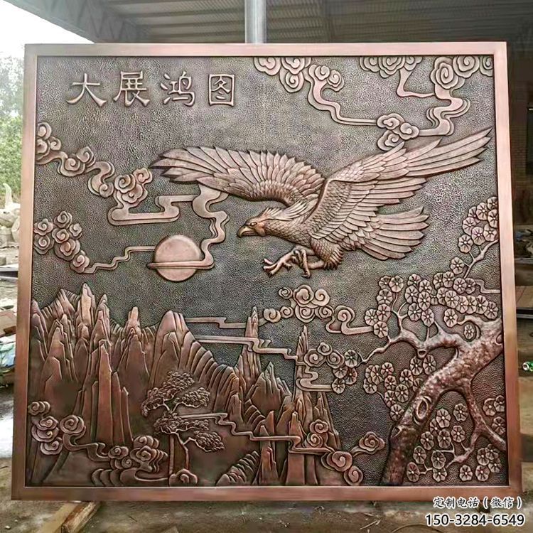公園老鷹浮雕服務(wù)商，景觀雕塑，動物浮雕選定