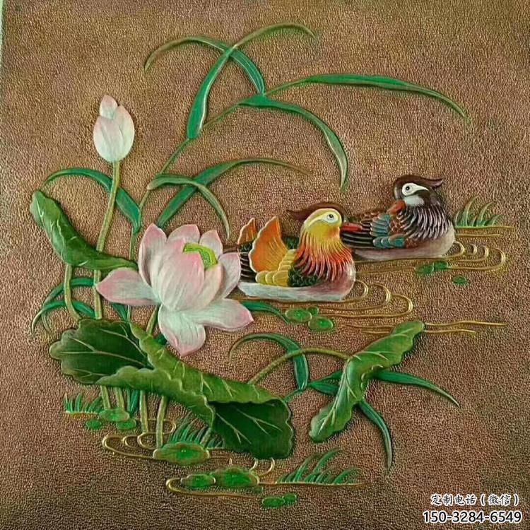 鴛鴦浮雕優(yōu)選，多彩藝術(shù)，景觀動物浮雕廠家