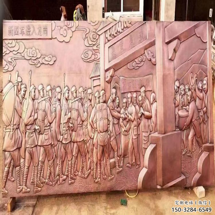 景觀浮雕廠家，彩鋼制作，大型黨建浮雕公司