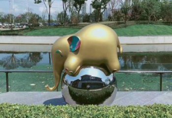大象雕塑常用，景觀概念，卡通大象雕塑展品