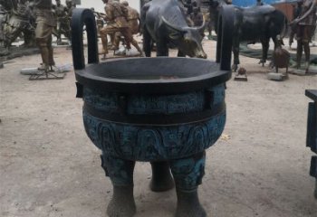 圓鼎雕塑，銅器景觀雕塑，鑄銅工藝