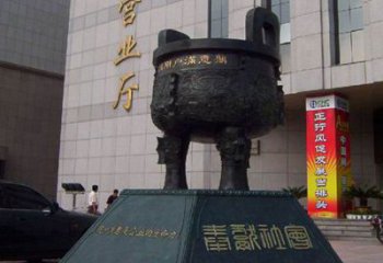圓鼎雕塑，銅器景觀雕塑，鑄銅工藝