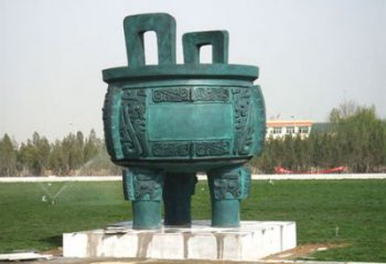 圓鼎雕塑，銅器景觀雕塑，鑄銅工藝