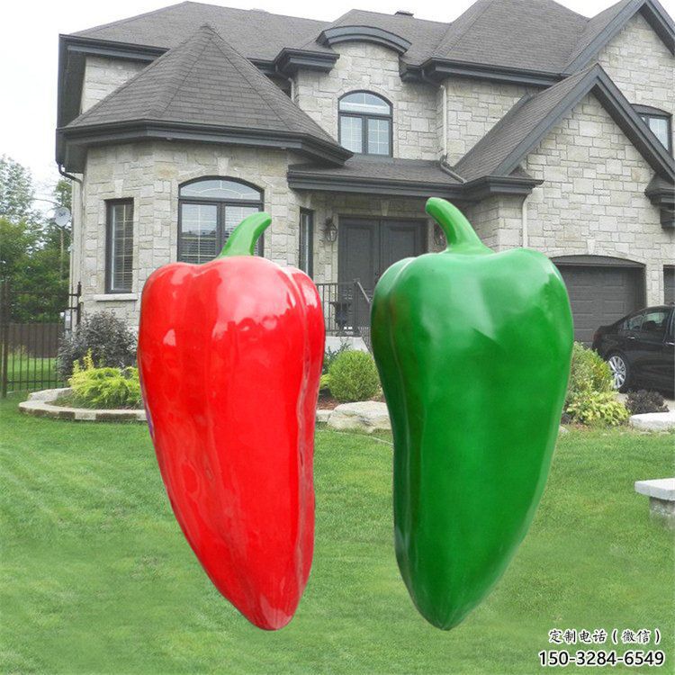 果籃雕塑制造商，酒店擺件，軟裝辣椒果籃雕塑定制