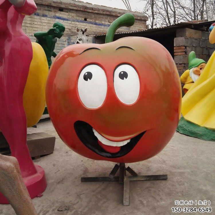 公園果籃雕塑定做，小區(qū)擺件，南瓜果籃雕塑制作