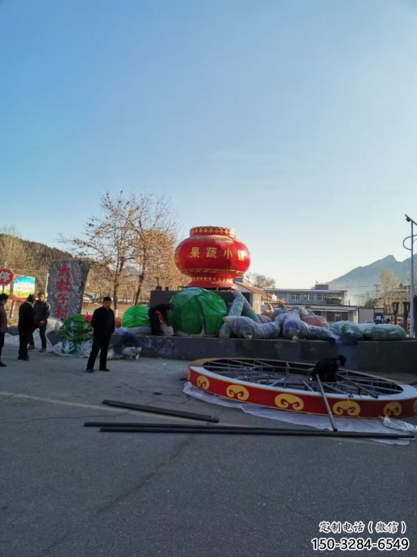 花籃雕塑供需，廣場雕塑，園林景觀玻璃鋼花籃雕塑定制