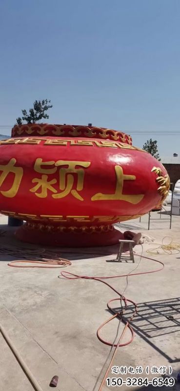 景觀花籃雕塑制作專供，園林裝飾，建筑玻璃鋼花籃雕塑