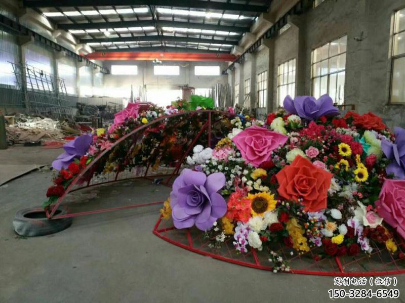 花籃雕塑服務(wù)商，標(biāo)志性雕塑，不銹鋼花籃雕塑創(chuàng)意訂做