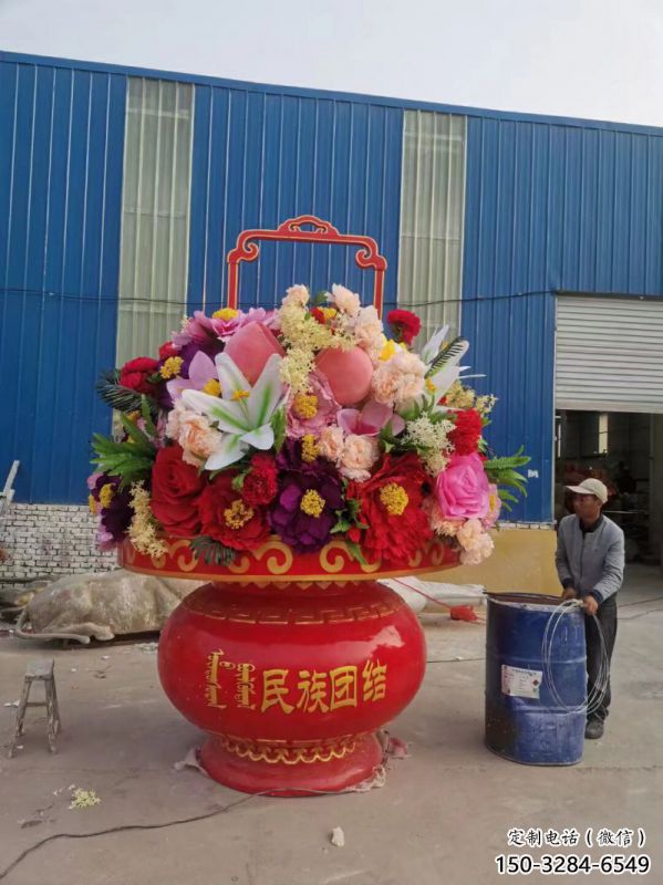 景觀花籃雕塑造型選用，美陳雕塑，抽象公園花籃雕塑標(biāo)準(zhǔn)
