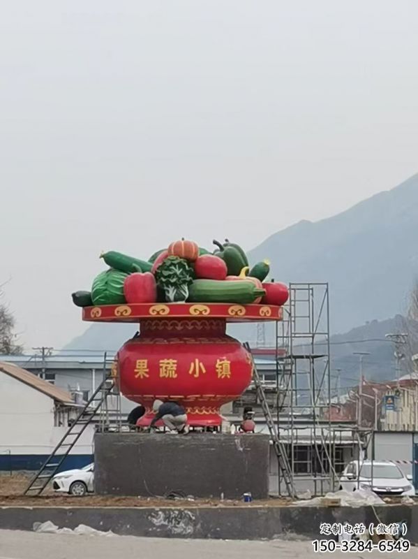 室外花籃雕塑展品，公園小品，城市公園花籃雕塑供需