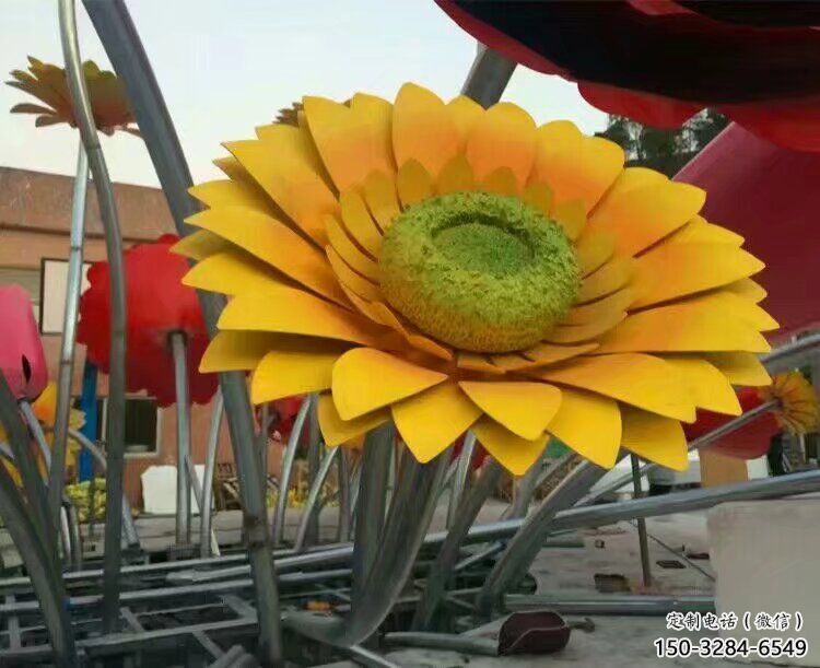 雕塑花籃裝飾精品，景觀概念，體育花朵花籃雕塑通用