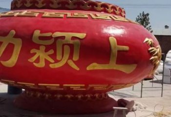 花籃雕塑訂做供需，景區(qū)雕塑，烤漆玻璃鋼花籃雕塑定價(jià)