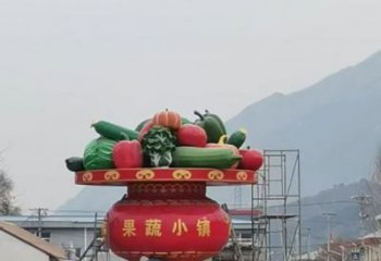 花籃雕塑點擊，景觀雕塑，旅游區(qū)花籃雕塑制作