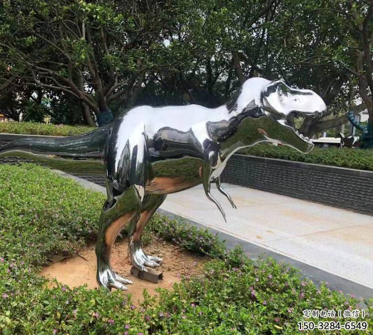 恐龍雕塑優(yōu)選，拋光藝術(shù)，景觀鏡面恐龍雕塑選用
