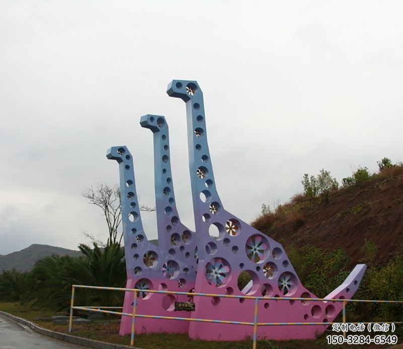 鏤空主題恐龍雕塑生產(chǎn)，透雕系列，戶外恐龍雕塑生產(chǎn)商
