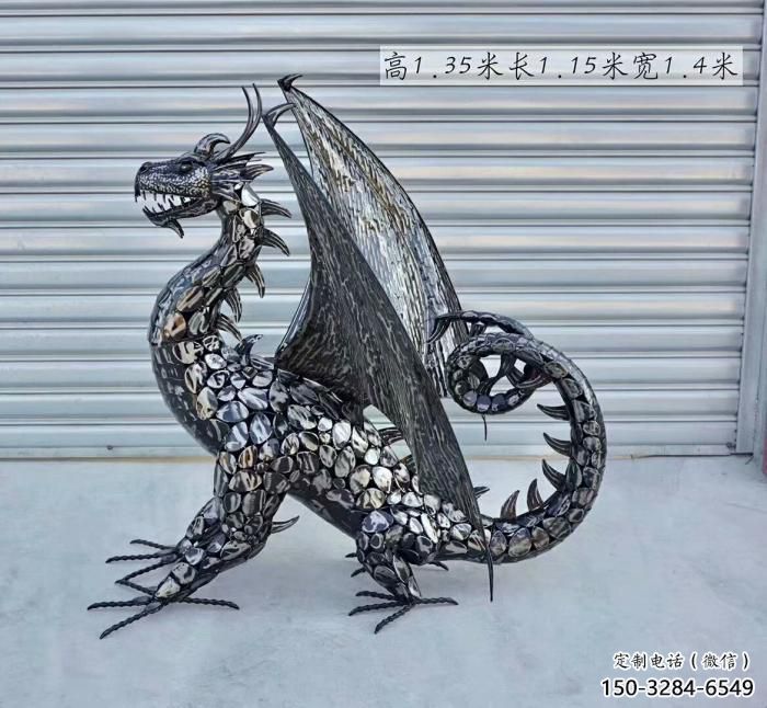 主題恐龍雕塑供給，中式工藝，景觀鐵藝恐龍雕塑精品
