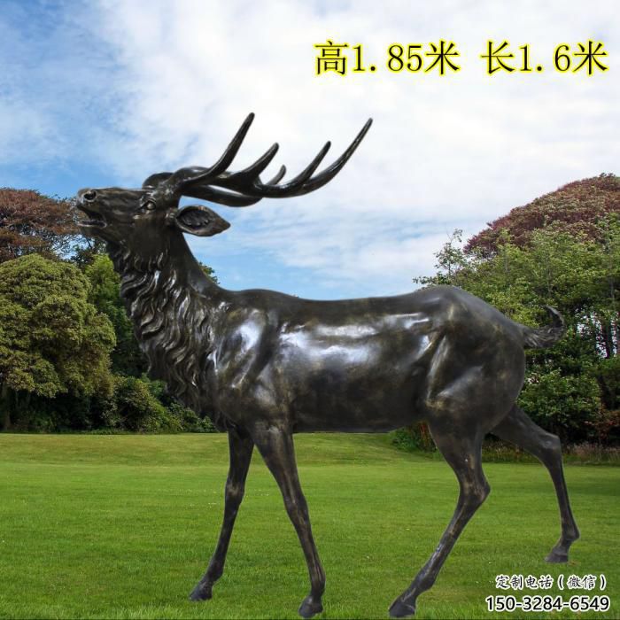 小鹿雕塑供求，景區(qū)案例，景觀仿銅小鹿雕塑精選