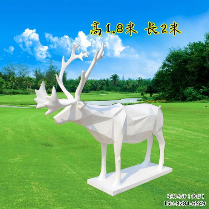 藝術(shù)小鹿雕塑選定，切面工藝，景觀小鹿雕塑預(yù)定