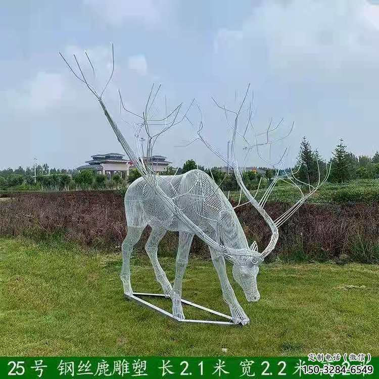 梅花鹿雕塑指用，景觀雕塑，園林燈光梅花鹿雕塑點擊