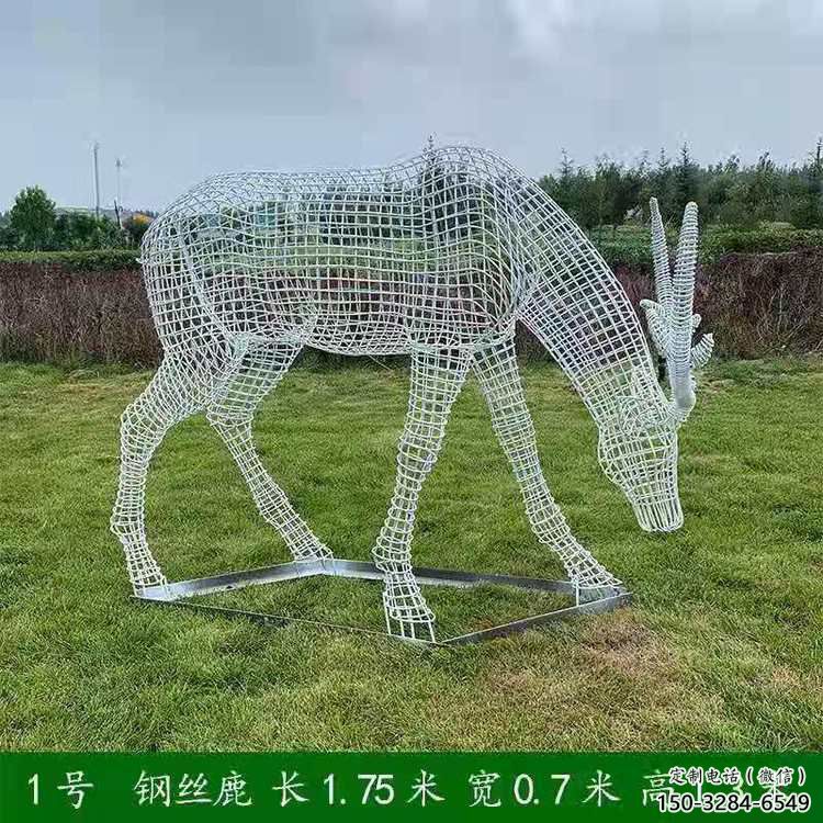 現(xiàn)代梅花鹿雕塑承接，歐式風(fēng)格，廣場燈光梅花鹿雕塑精選