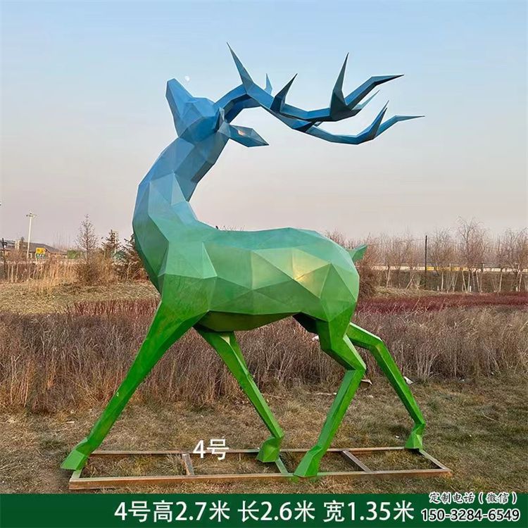 景觀小鹿雕塑供需，廣場雕塑，烤漆小鹿雕塑定制