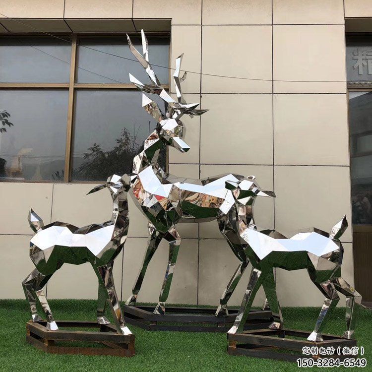 小鹿雕塑制作，城市雕塑，景觀切面小鹿雕塑專供