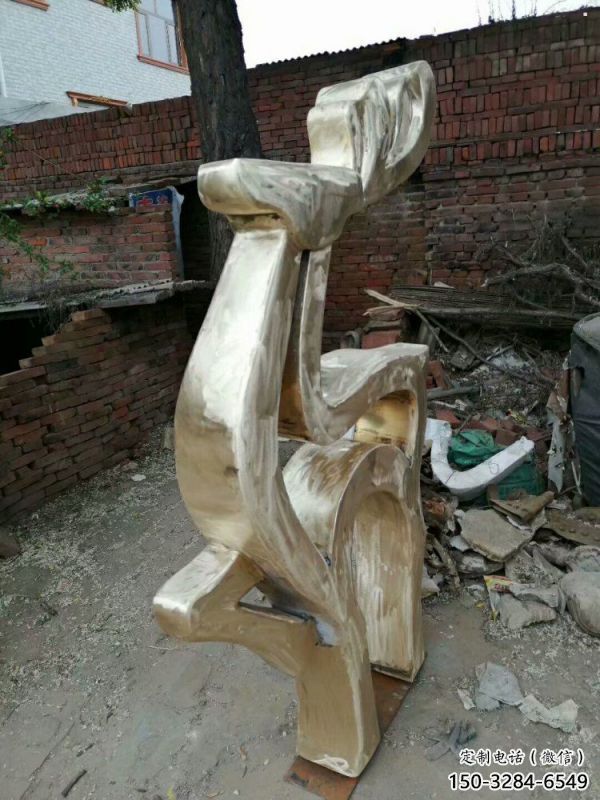 小鹿雕塑定價(jià)，街景小品，抽象銅鹿雕塑批發(fā)