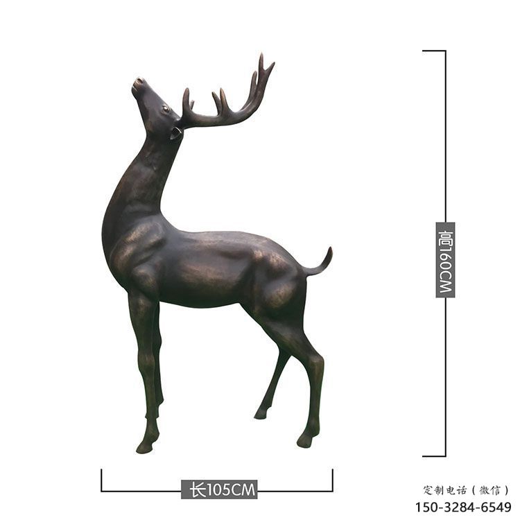 銅小鹿雕塑標(biāo)準(zhǔn)，景觀雕塑，小鹿銅雕塑提供