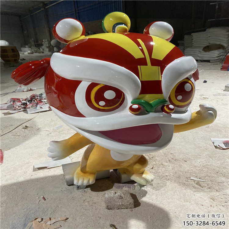 影視劇卡通獅子雕塑，創(chuàng)意藝術(shù)體系，動物美陳類型