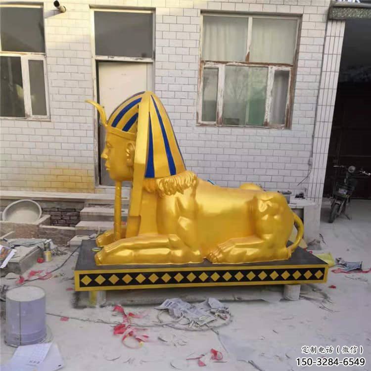 大型獅子雕塑常用，戶外擺放，獅子人獸雕塑展示